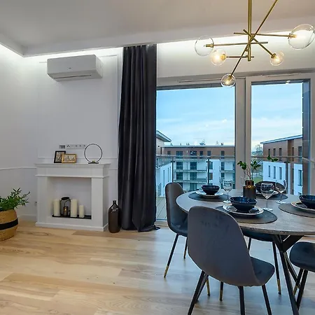 Apartmán Marina Glamour - 3pok, Widok Na Jezioro, Klimatyzacja, Parking Podziemny, Winda, Netflix